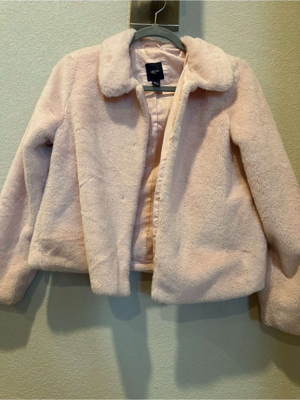 GAP Plush Light Pink Teddy Jacket